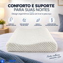 Travesseiro Cervical Ergonômico com Formato Anatômico