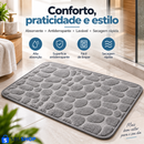 Tapete Absorvente para Banheiro 40x60 cm com Base Antiderrapante