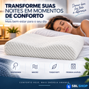 Travesseiro Cervical Ergonômico com Formato Anatômico